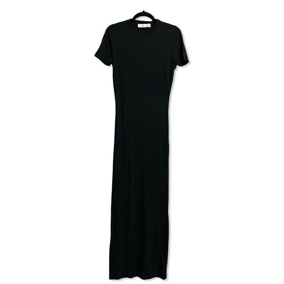 Ludovic de Saint Sernin logo-embroidered maxi dress short sleeve Revolve FWRD M - Picture 7 of 11